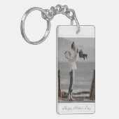 Custom Foto Happy Mother's Day Skript Baby Schlüsselanhänger (Vorderseite links)