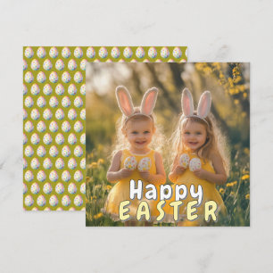 Custom Foto Happy Osterferien Card Feiertagskarte