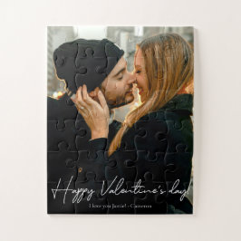 Custom Foto Happy Valentine's Day Script Puzzle
