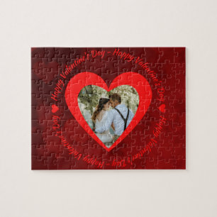 Custom Foto Happy Valentine's Jigsaw Puzzle