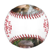 Custom Foto Happy Vatertag Baseball (Rückseite)
