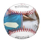 Custom Foto Happy Vatertag Baseball (Vorderseite)