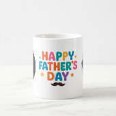 Custom Foto Happy Vatertag Tasse (Mittel)