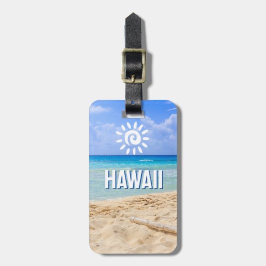 Custom Foto Hawaii Gepäckanhänger (Vorderseite vertikal)