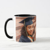 Custom Foto Herzlichen Glückwunsch Graduate Abschl Tasse (Links)