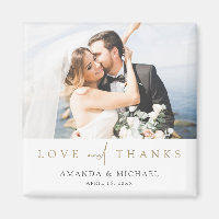 Custom Foto Hochzeit Danke Kühlschrank