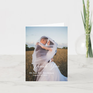 Custom Foto Hochzeit Dankeschön Karten