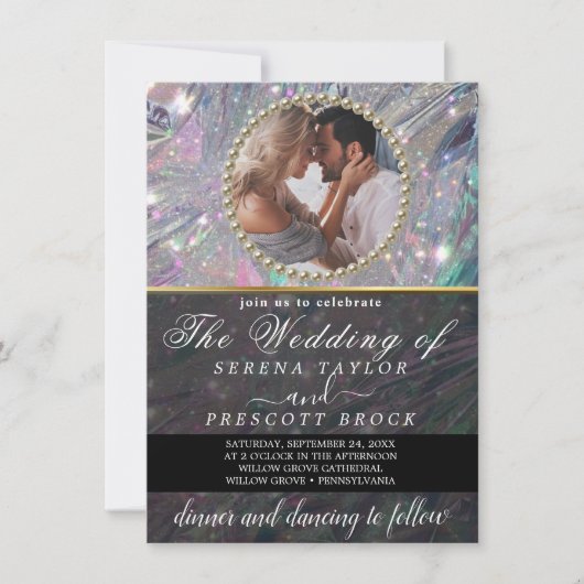 Custom Foto Hochzeit Einladung (Vorderseite)