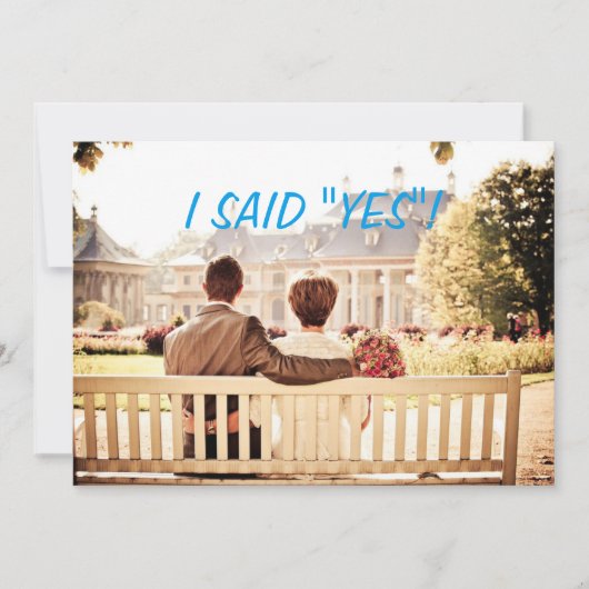 Custom Foto Hochzeit Einladung (Vorderseite)