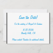 Custom Foto Hochzeit Einladung (Rückseite)