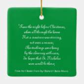 Custom Foto Holiday 2 Sided Square Ornament (Rückseite)