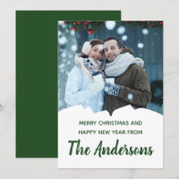 Custom Foto Holiday Ihre eigene Botschaft Weihnach