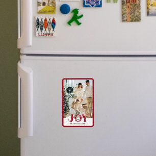 Custom Foto Holiday JOY Weihnachtszeit Wohngestalt Magnet
