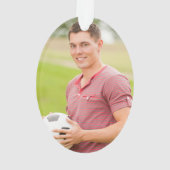 Custom Foto Holiday Ornament (Rückseite)