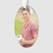 Custom Foto Holiday Ornament (Vorderseite)