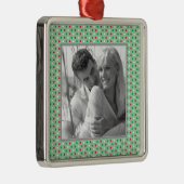 Custom Foto Holiday Ornaments Silbernes Ornament (Rechts)