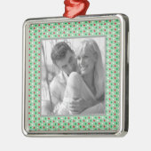 Custom Foto Holiday Ornaments Silbernes Ornament (Links)