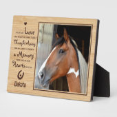 Custom Foto Horse Memorial Fotoplatte (Seite)