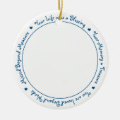 Custom Foto Horse Memorial Keramik Ornament (Vorne)