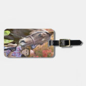 Custom Foto Horse Pet Personalisiert Gepäckanhänger (Vorderseite horizontal)