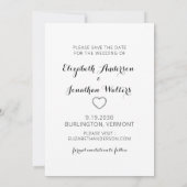 Custom Foto Horse Pet Reittiere Hochzeit Save The Date (Rückseite)