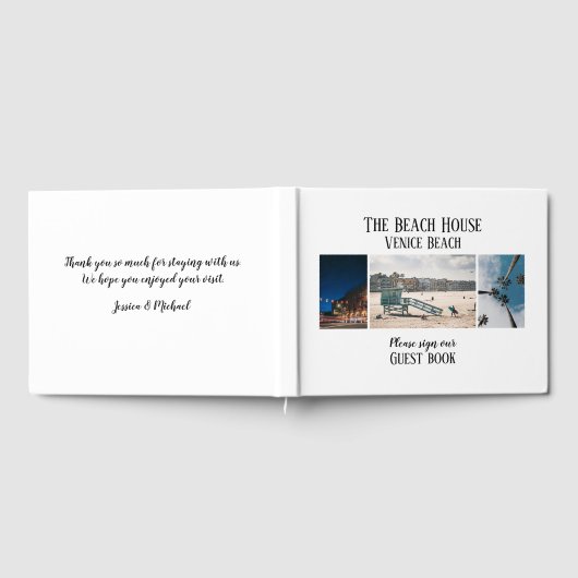 Custom Foto Hotel Ferienhaus Gästebuch (Voll)