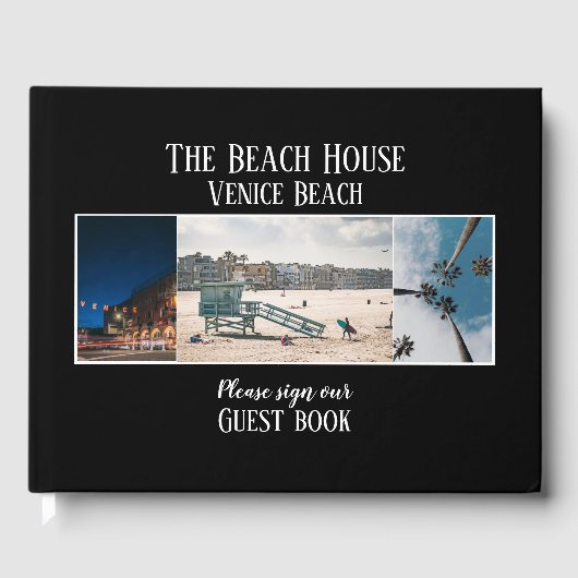 Custom Foto Hotel Ferienhaus Gästebuch (Vorderseite)