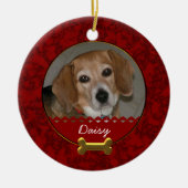 Custom Foto Hunde Erinnerung Ornament (Vorne)