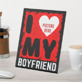 CUSTOM FOTO I LIEBE MEINE FREUNDIN BEZIEHUNGSGESCH SOCKELSCHILD (In SItu)