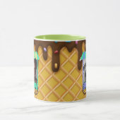 Custom Foto Ice Cream Waffel Cone Tasse (Zentrum)
