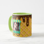 Custom Foto Ice Cream Waffel Cone Tasse (Vorderseite Links)