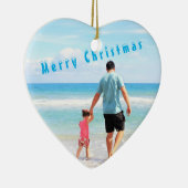 Custom Foto Ihr eigenes Design Weihnachtsschmuck (Rechts)