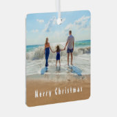 Custom Foto Ihr eigenes Design Weihnachtsschmuck (Vorderseite Rechts)