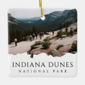 Custom Foto Indiana Dunes Nationalpark Souvenir Keramikornament (Vorderseite)