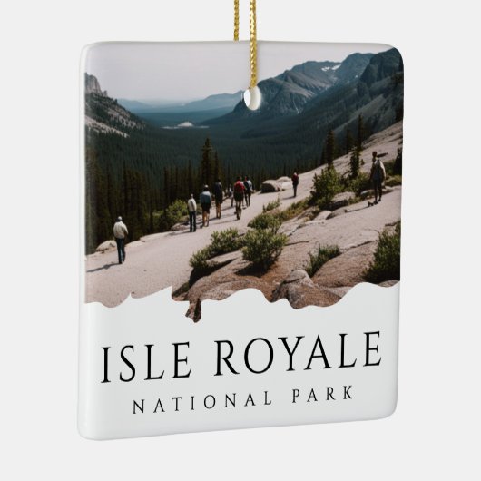 Custom Foto Isle Royale Nationalpark Souvenir Keramikornament (Rechts)