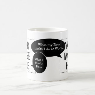 Custom Foto Kaffeemaschine Tasse mit zwei Sprechbl