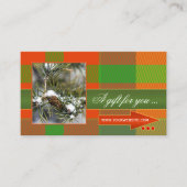 Custom Foto Kariert Weihnachtsgeschenkzertifikat Rabattkarte (Vorderseite)