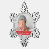 Custom Foto Keepake Holiday Ornament (Rechts)