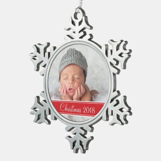 Custom Foto Keepake Holiday Ornament (Rechts)