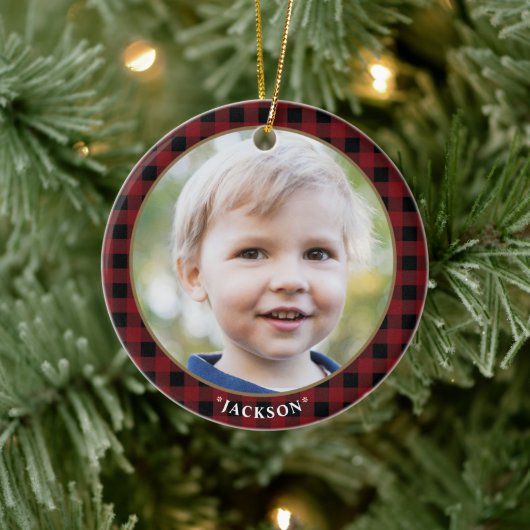 Custom Foto Keramik Ornament (Baum)