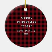 Custom Foto Keramik Ornament (Hinten)