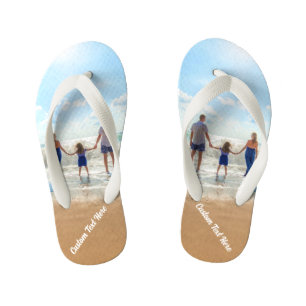 Custom Foto Kid's Flip Flops Ihre Familie Fotos Kinderbadesandalen