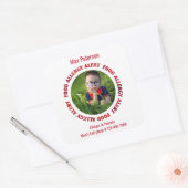 Custom Foto Kids Food Allergy Medical Alert Quadratischer Aufkleber (Umschlag)