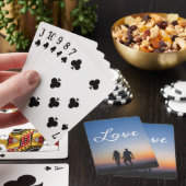 Custom Foto Liebe Girlfriend Boyfriend Script Spielkarten (In Situ)