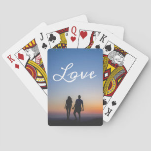 Custom Foto Liebe Girlfriend Boyfriend Script Spielkarten
