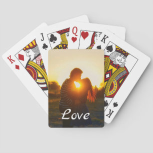 Custom Foto Liebe Girlfriend Boyfriend Script Spielkarten