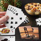 Custom Foto Liebe Girlfriend Boyfriend Script Spielkarten (In Situ)