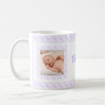 Custom Foto Lilac Pattern Mutter Day Mum Mummy