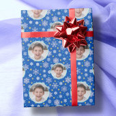 Custom Foto Logo Candy Cane Snowflake Weihnachten Geschenkpapier Set