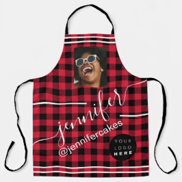 Custom Foto Logo Coffee Shop Buffalo Schürze